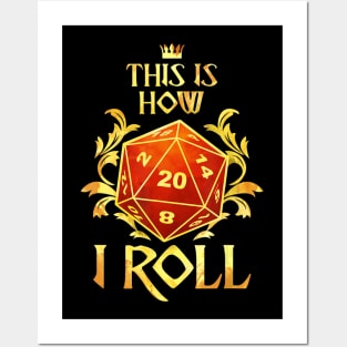 This Is How I Roll Tabletop Roleplaying Dice RPG D20 Posters and Art